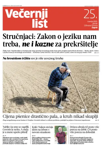 Večernji list - Zagreb - 25 Apr 2023