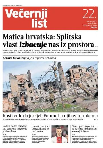 Večernji list - Zagreb - 22 May 2023