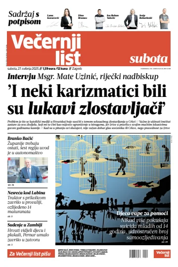 Večernji list - Zagreb - 27 May 2023