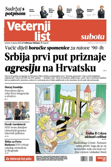 Večernji list - Zagreb - 3 Jun 2023