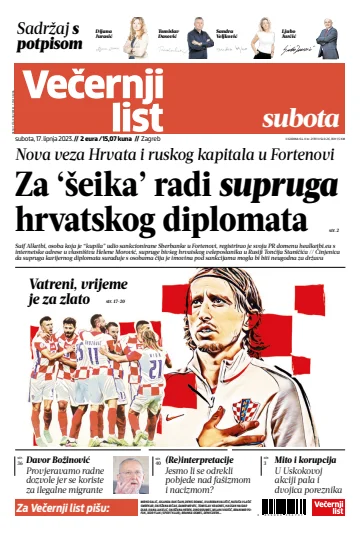 Večernji list - Zagreb - 17 Jun 2023