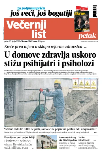 Večernji list - Zagreb - 23 Jun 2023