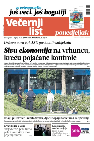 Večernji list - Zagreb - 3 Jul 2023