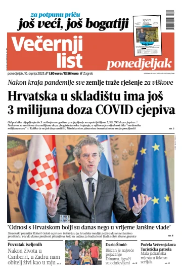 Večernji list - Zagreb - 10 Jul 2023