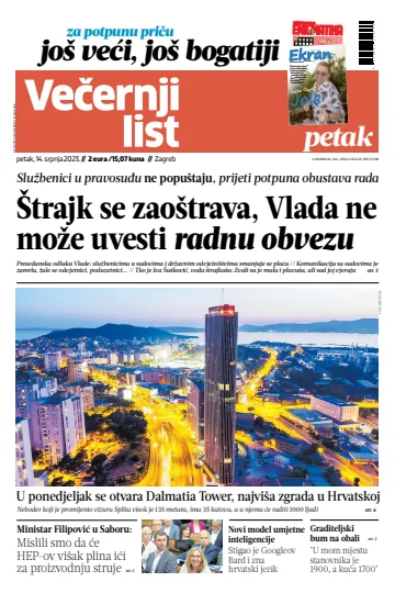 Večernji list - Zagreb - 14 Jul 2023