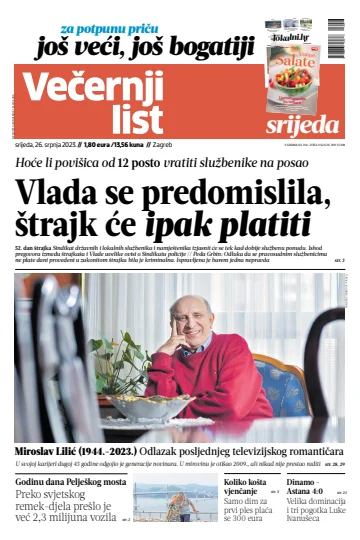 Večernji list - Zagreb - 26 Jul 2023