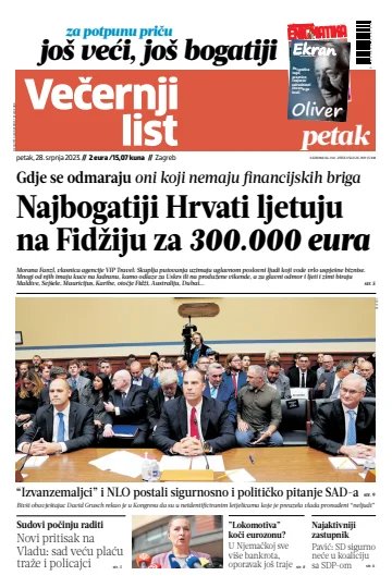 Večernji list - Zagreb - 28 Jul 2023