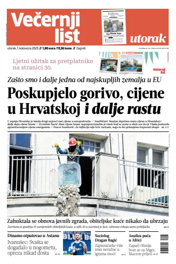Večernji list - Zagreb - 1 Aug 2023