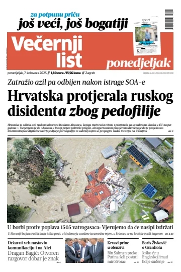 Večernji list - Zagreb - 7 Aug 2023