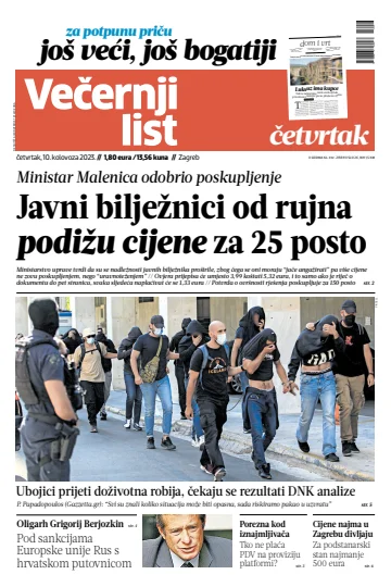 Večernji list - Zagreb - 10 Aug 2023