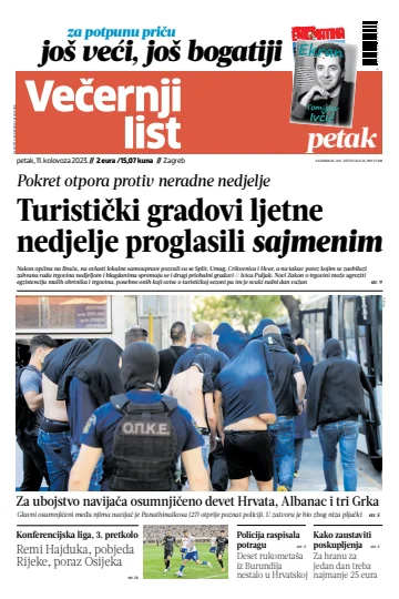Večernji list - Zagreb - 11 Aug 2023