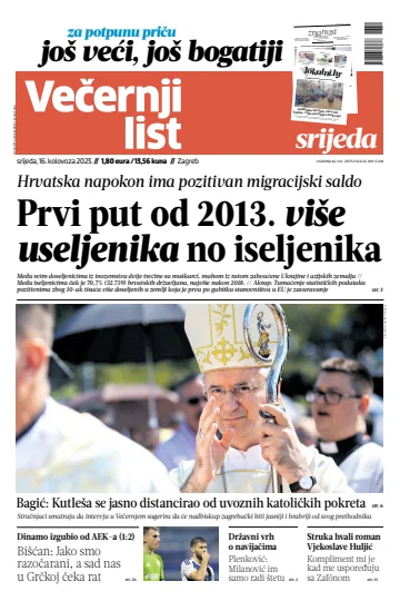 Večernji list - Zagreb - 16 Aug 2023