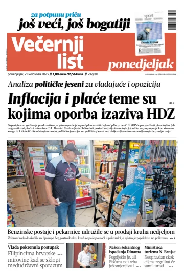 Večernji list - Zagreb - 21 Aug 2023