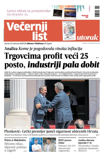 Večernji list - Zagreb - 22 Aug 2023