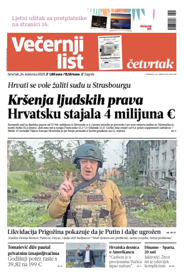 Večernji list - Zagreb - 24 Aug 2023