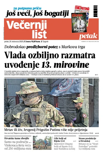 Večernji list - Zagreb - 25 Aug 2023
