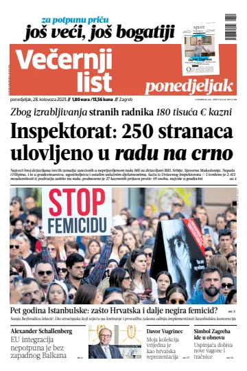 Večernji list - Zagreb - 28 Aug 2023
