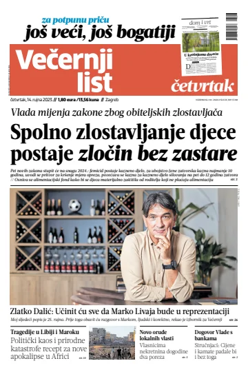 Večernji list - Zagreb - 14 Sep 2023