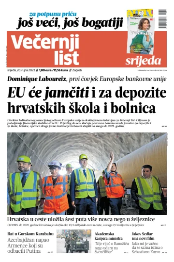 Večernji list - Zagreb - 20 Sep 2023