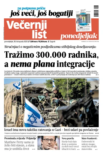 Večernji list - Zagreb - 30 Oct 2023