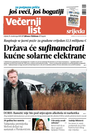 Večernji list - Zagreb - 15 Nov 2023