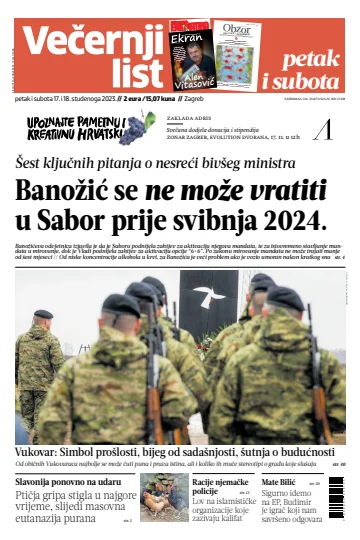 Večernji list - Zagreb - 17 Nov 2023