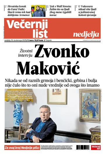 Večernji list - Zagreb - 19 Nov 2023