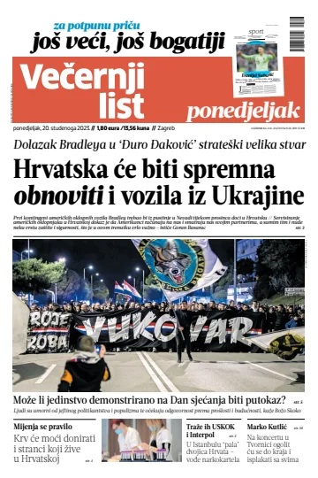 Večernji list - Zagreb - 20 Nov 2023