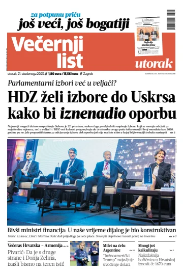 Večernji list - Zagreb - 21 Nov 2023