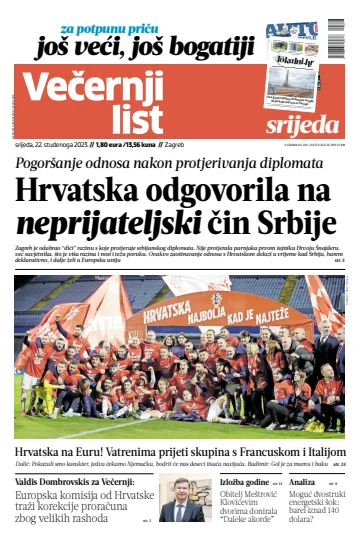 Večernji list - Zagreb - 22 Nov 2023