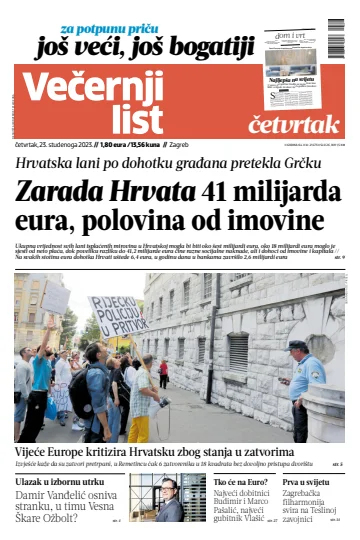 Večernji list - Zagreb - 23 Nov 2023