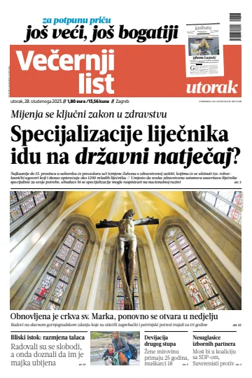 Večernji list - Zagreb - 28 Nov 2023