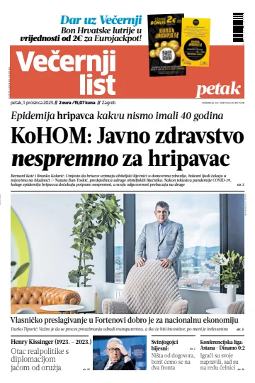 Večernji list - Zagreb - 1 Dec 2023