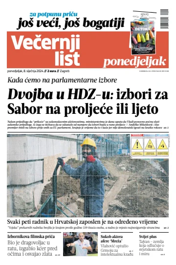 Večernji list - Zagreb - 8 Jan 2024