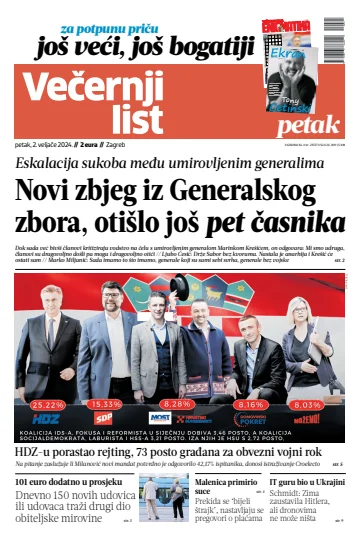 Večernji list - Zagreb - 2 Feb 2024