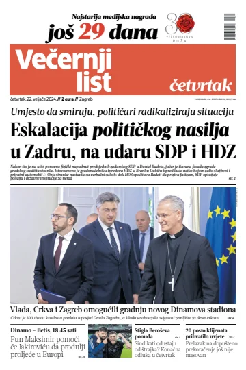 Večernji list - Zagreb - 22 Feb 2024