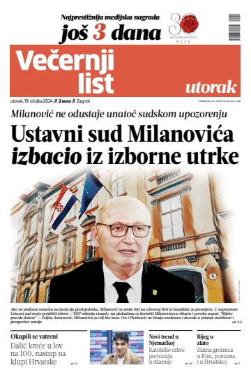Večernji list - Zagreb - 19 Mar 2024