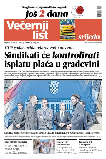 Večernji list - Zagreb - 20 Mar 2024