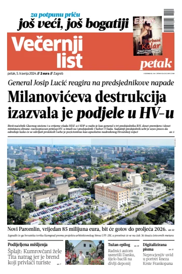 Večernji list - Zagreb - 5 Apr 2024