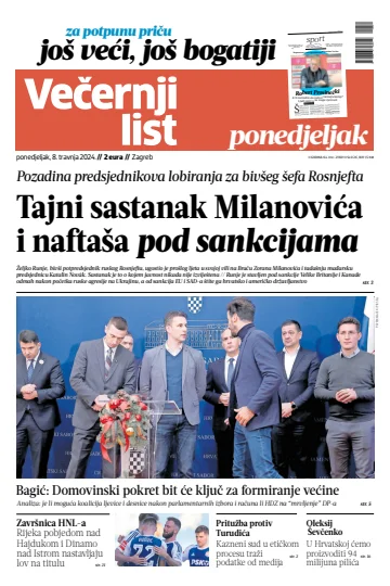 Večernji list - Zagreb - 8 Apr 2024