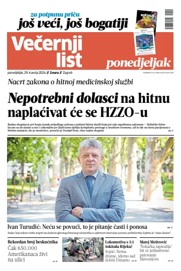 Večernji list - Zagreb - 29 Apr 2024