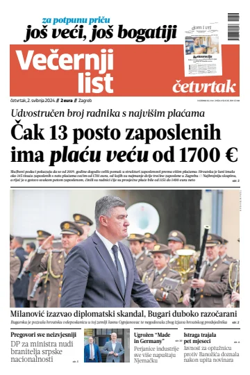 Večernji list - Zagreb - 02 mayo 2024