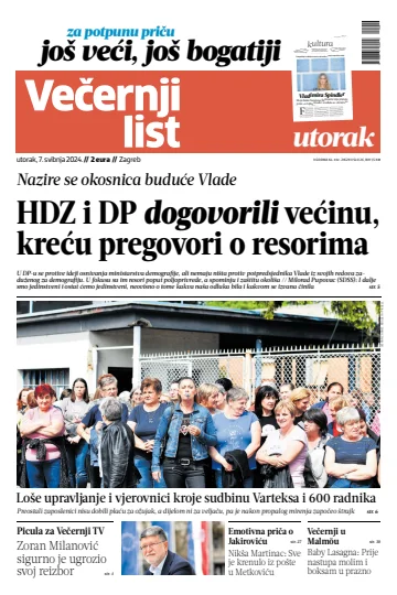 Večernji list - Zagreb - 07 mayo 2024