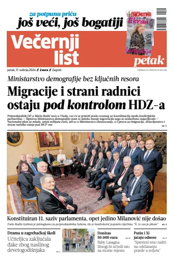 Večernji list - Zagreb - 17 May 2024