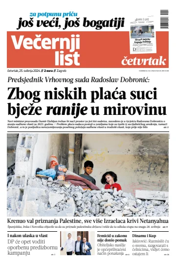 Večernji list - Zagreb - 23 May 2024