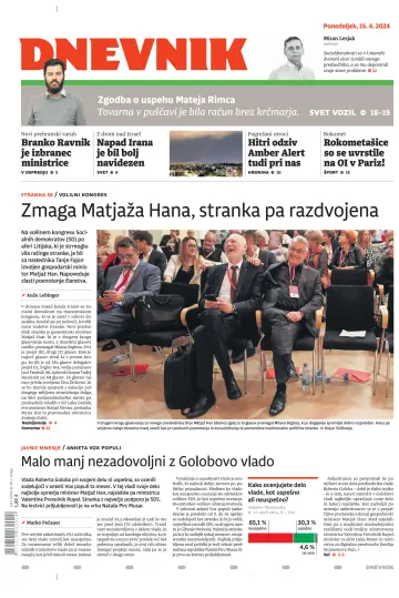 Dnevnik (Slovenija) - 15 Apr. 2024