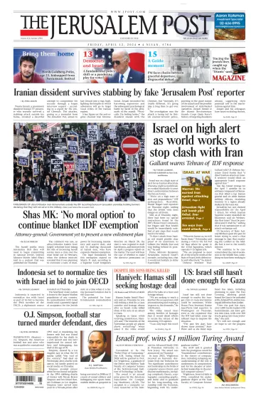 The Jerusalem Post - 12 4월 2024