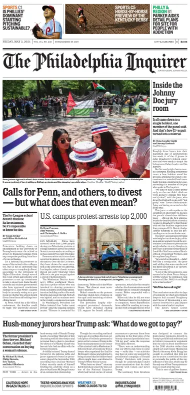 The Philadelphia Inquirer - 3 May 2024