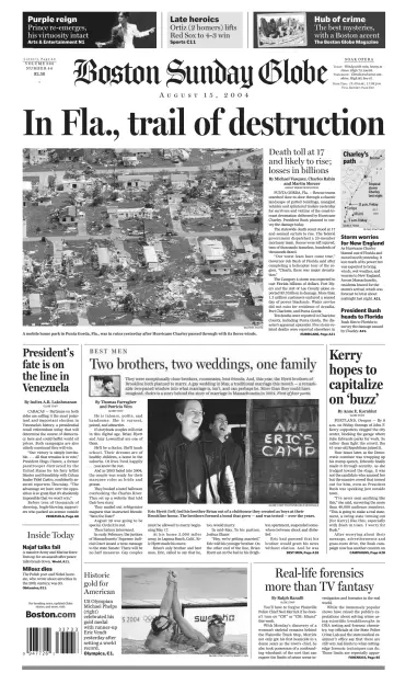 Boston Sunday Globe - 15 Aug 2004