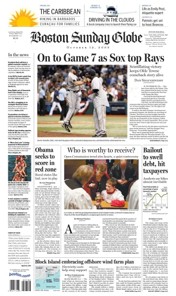 Boston Sunday Globe - 19 Oct 2008